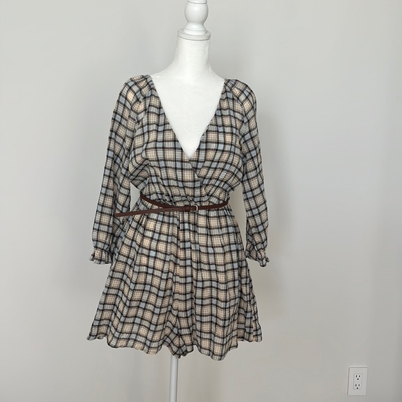 Zara Pants - Zara Plaid Romper with Belt  XS